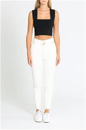 AJE Bianca Denim Belted Jean