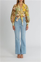 Alemais Matilde Tie Front Top Multi