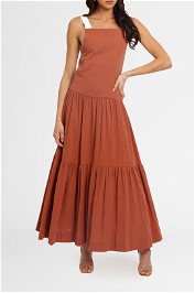 Bec and Bridge Aleah Maxi Dress Brown
