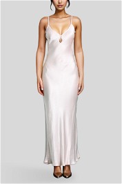 Bec and Bridge Cedar City Maxi Dress Blush Satin