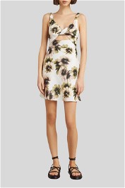 Bec and Bridge Bloom Linen Mini Dress in Multi