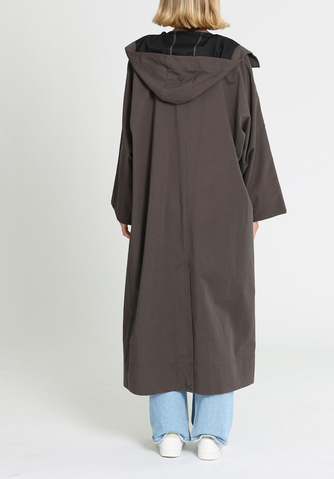 C&M Camilla and Marc Dunne Hooded Coat Coal Longline
