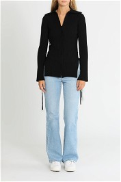 Clea Elodie Rib Knit Black