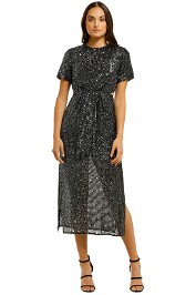 CMEO-Collective-Lustre-Midi-Dress-Black-Sequin-Front