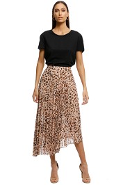 Cooper-St-Animal-Instinct-Skirt-Brown-Print-Front