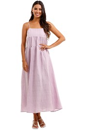 Country Road Textured Slip Dress Purple