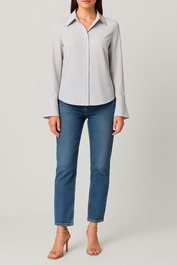 Dress Hire Brunch CUE	French Cuff Shirt in Light Grey