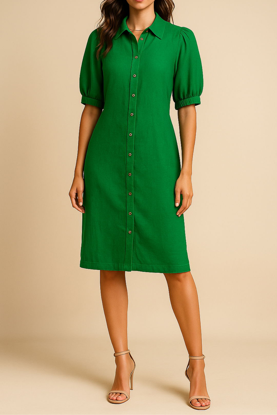 Dress hire brunch VERGE Enrich Dress in Emerald