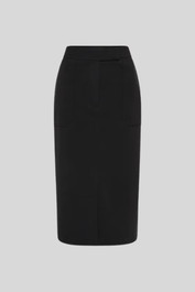 dress hire date night David Lawrence  Giulana Ponte Skirt in Black