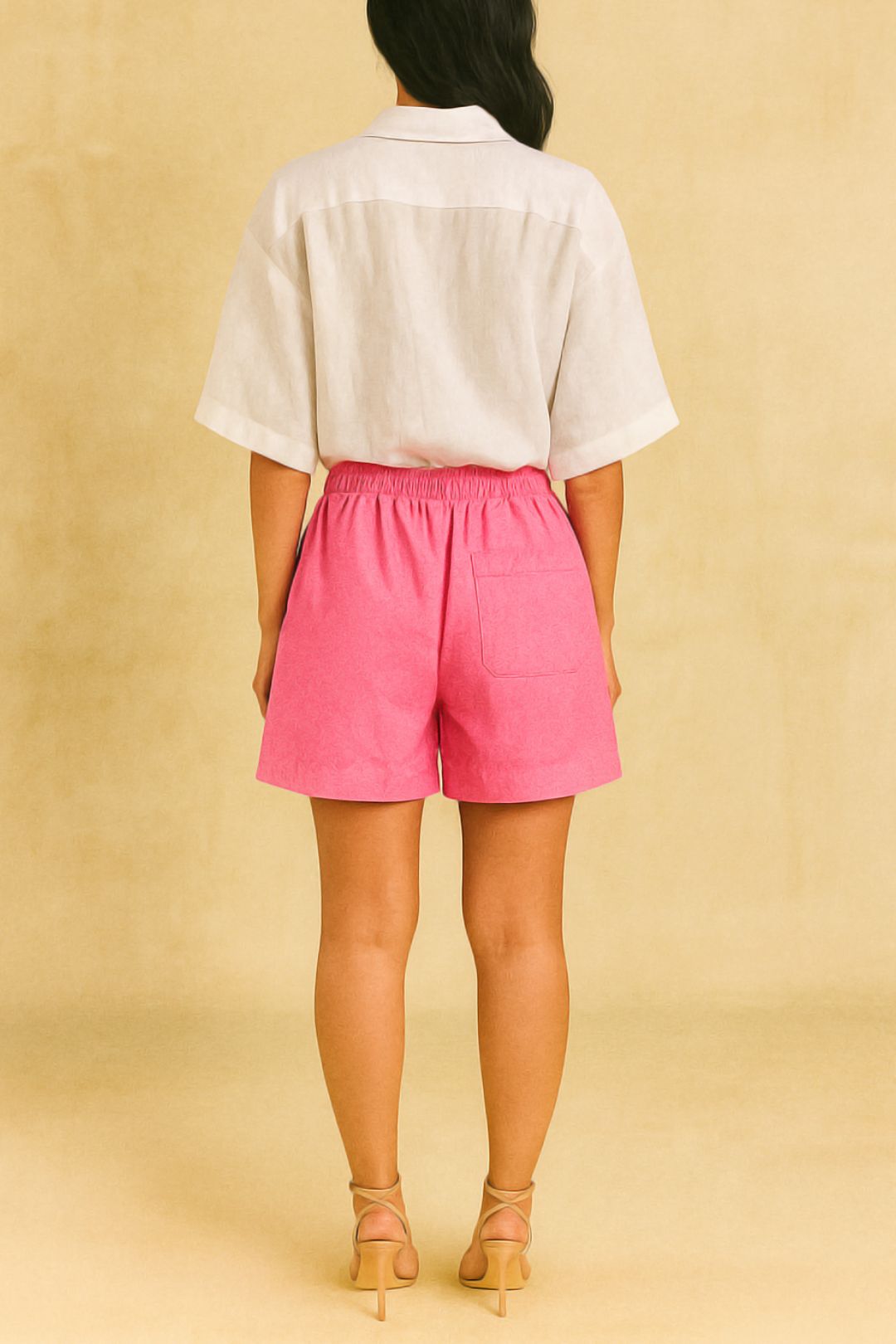 Dress Hire casual event aston studio Remy Oversize Linen Shirt White