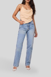 dress hire casual nobody denim Agnes Jean in Reveller blue