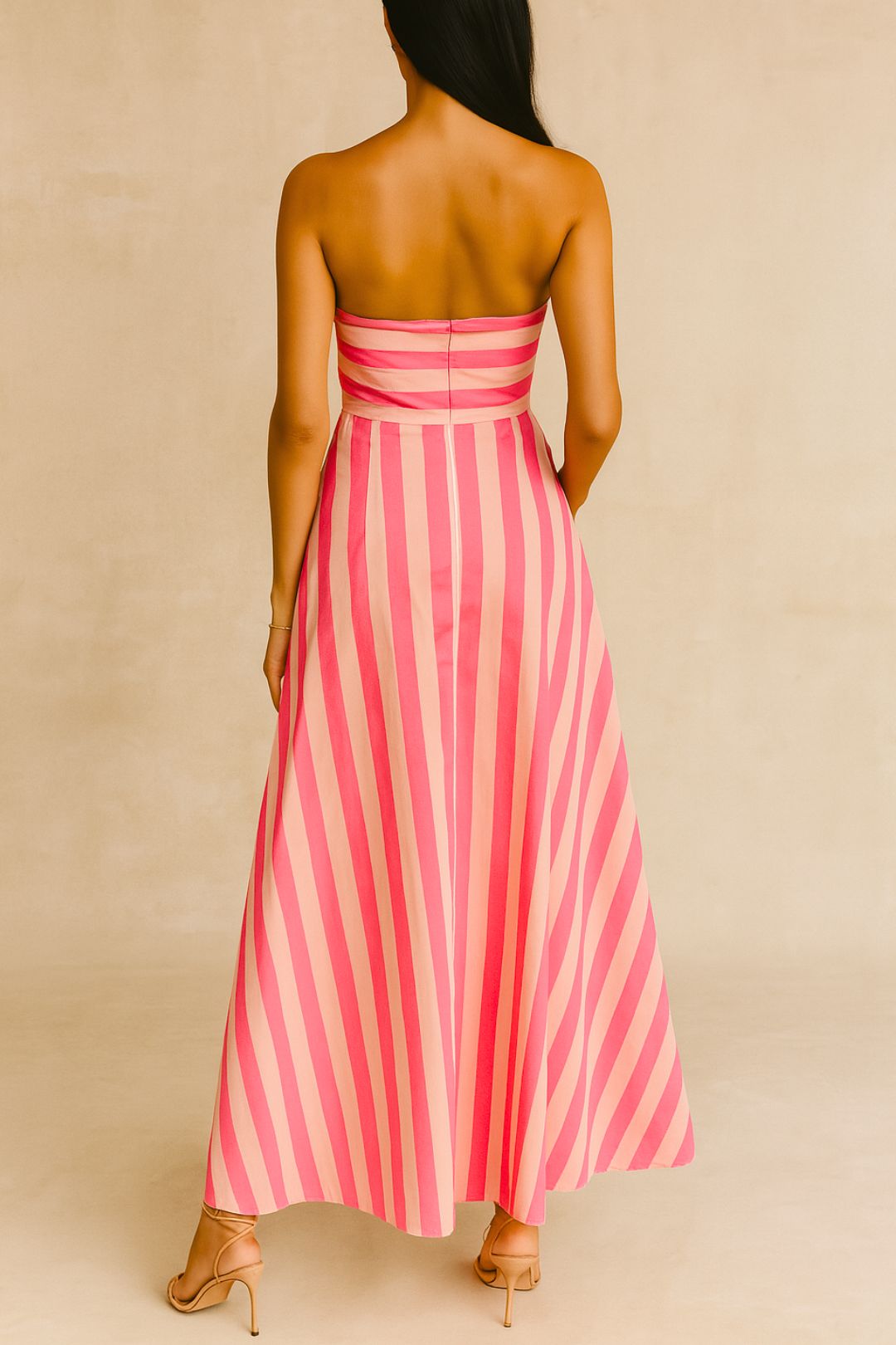 Dress Hire Cocktail Party Aston Studio Hazel Dress - Candy Stripe