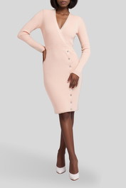 Dress Hire Date Night Guess	Alexandra Dress Sweater - Blush Breeze