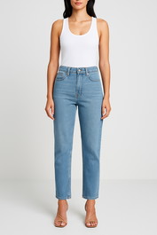 Dress Hire Date Night Nobody Denim	Lou Jean Super High Rise Straight Leg