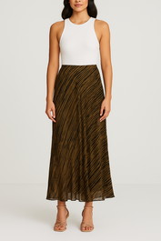 Dress Hire high tea dissh Fleur Dark Chocolate Midi Skirt