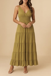 Dress Hire Party YAS Yassirala Ankle Dress in Khaki