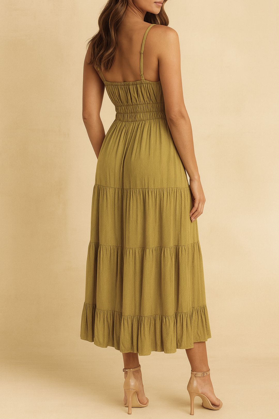 Dress Hire Party YAS Yassirala Ankle Dress in Khaki