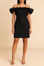 Dress Hire Party YAS	Yascarrie Shimmer Dress Black