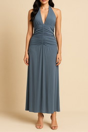 Dress Hire Wedding Guest Kookai Brooklyn Maxi Dress Blue
