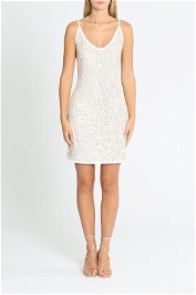 Elle Zeitoune Estelle Slip Dress Champagne Silver