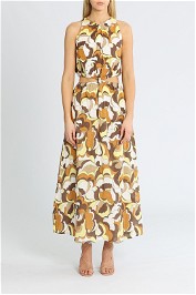 Faithfull Trapani Midi Dress cutout