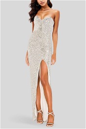 Nookie Galaxy Gown Silver