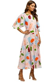 Gorman-Uncover-Upswing-Scarf-Dress-Pink-Side