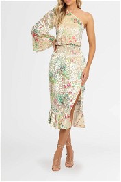 Hemant & Nandita Zaina Midi Dress Floral