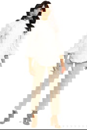 Hire Klara shirt in ivory for casual wear.