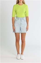 LMND Ribbed Tee Green Glow