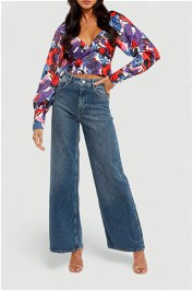 Rotate By Birger Christensen Joni Top Floral