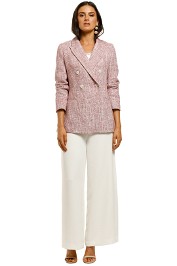 Saba-Elsy-Tweed-Longline-Blazer-Pink-Front