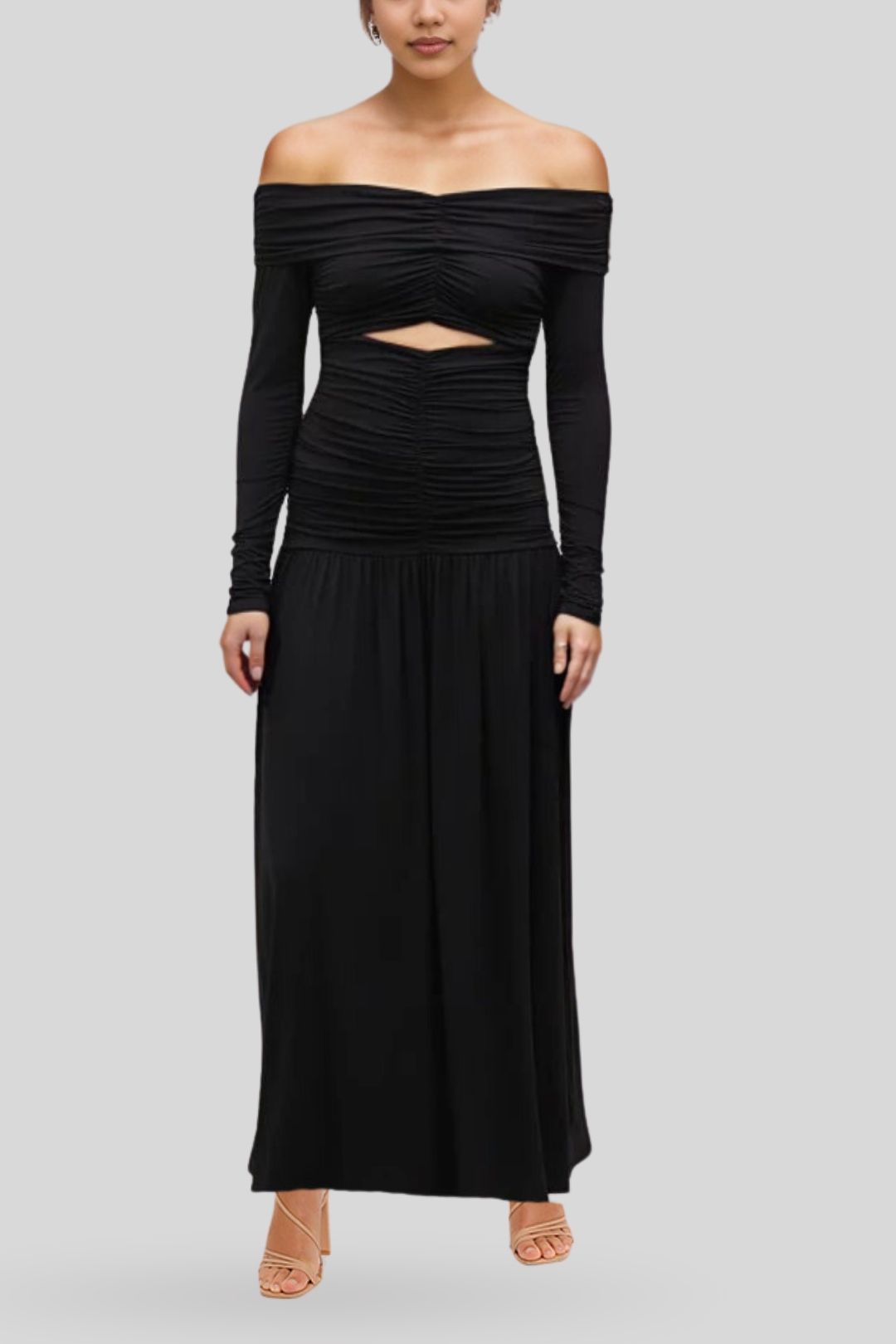 Minima Esenciales Loretta Ruched Maxi Dress