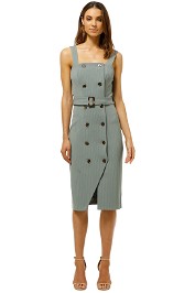 Wish-Laneway-Midi-Dress-Sage-Pinstripe-Front