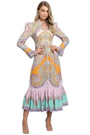 Zimmermann Lola Paisley Midi Dress