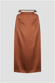 Hansen & Gretel Maggie Midi Skirt in Clay